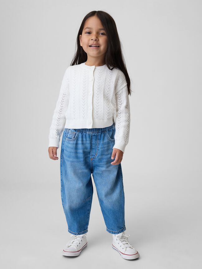 Baby & Toddler Pull-on Barrel Jeans gap baby toddler pull on barrel jeans