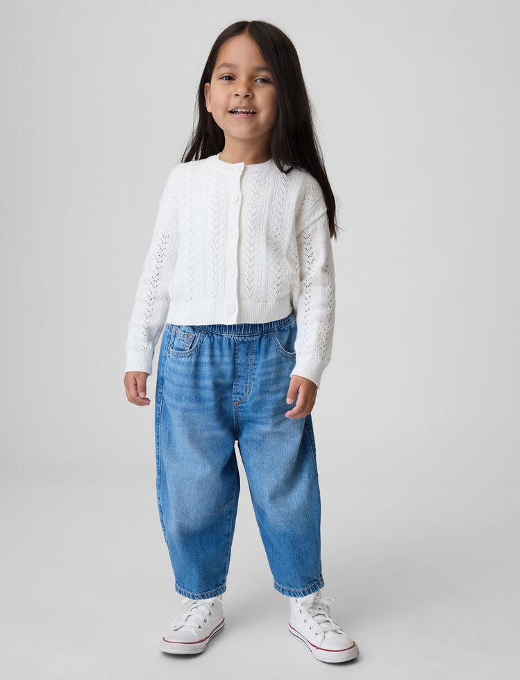 Baby & Toddler Pull-on Barrel Jeans gap baby toddler pull on barrel jeans