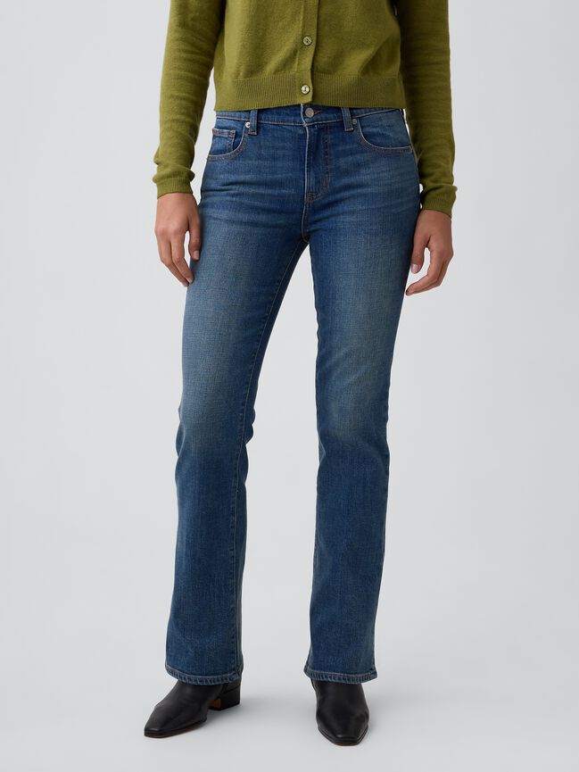Mid Rise Boot Jeans gap mid rise boot jeans