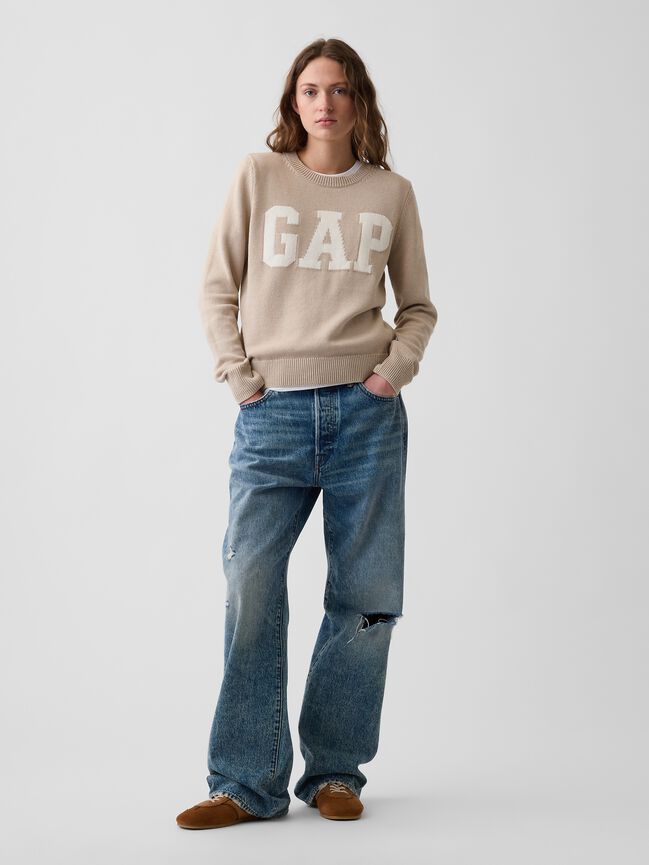 Gap Logo Crewneck Sweater gap logo crewneck sweater