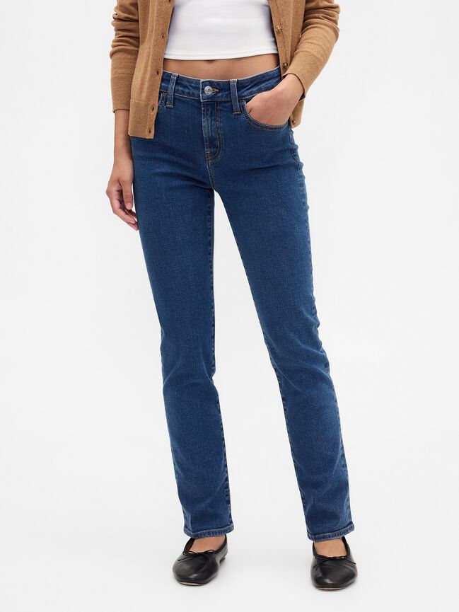 Mid Rise Classic Straight Jeans gap mid rise classic straight jeans