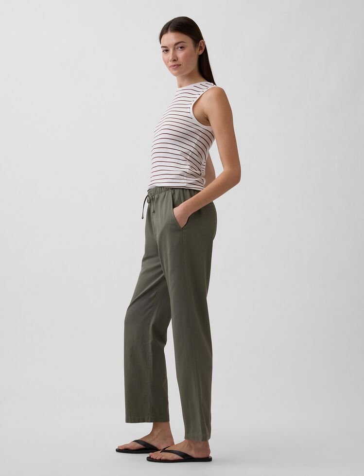 Mid Rise Easy Twill Pants gap mid rise easy twill pants