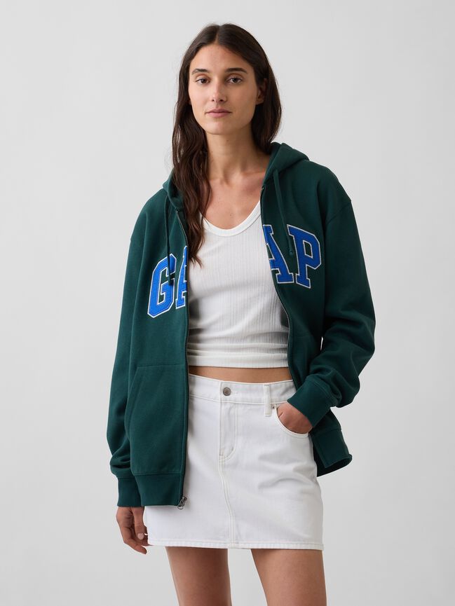 Adult VintageSoft Arch Logo Zip Hoodie gap adult vintagesoft arch logo zip hoodie