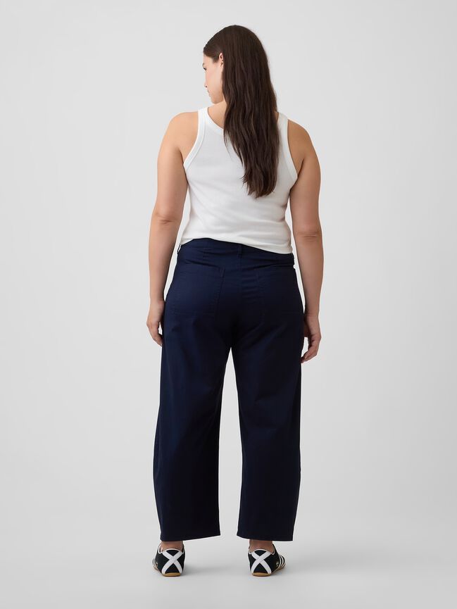 Mid Rise Barrel Khakis gap mid rise barrel khakis