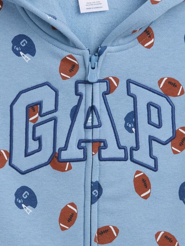 هودي babyGap مريح بسحاب وشعار هودي babygap مريح بسحاب وشعار
