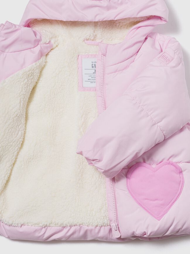 babyGap Heart Puffer Jacket babygap heart puffer jacket