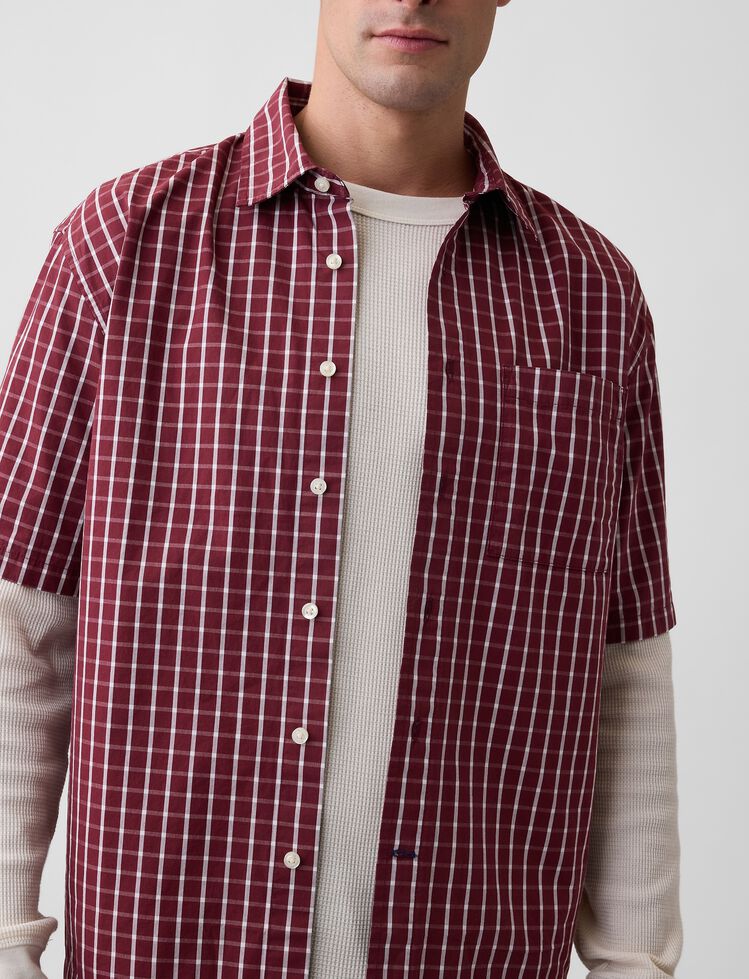 Poplin Shirt in Boxy Fit gap poplin shirt in boxy fit
