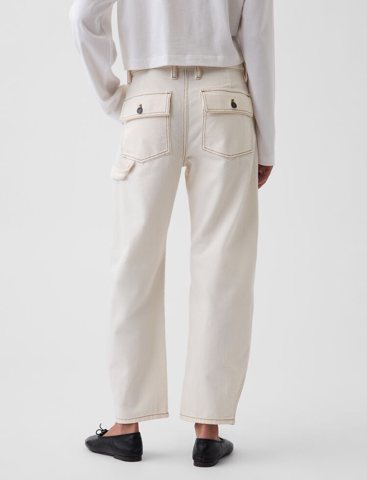 Mid Rise Barrel Utility Ankle Pants gap mid rise barrel utility ankle pants