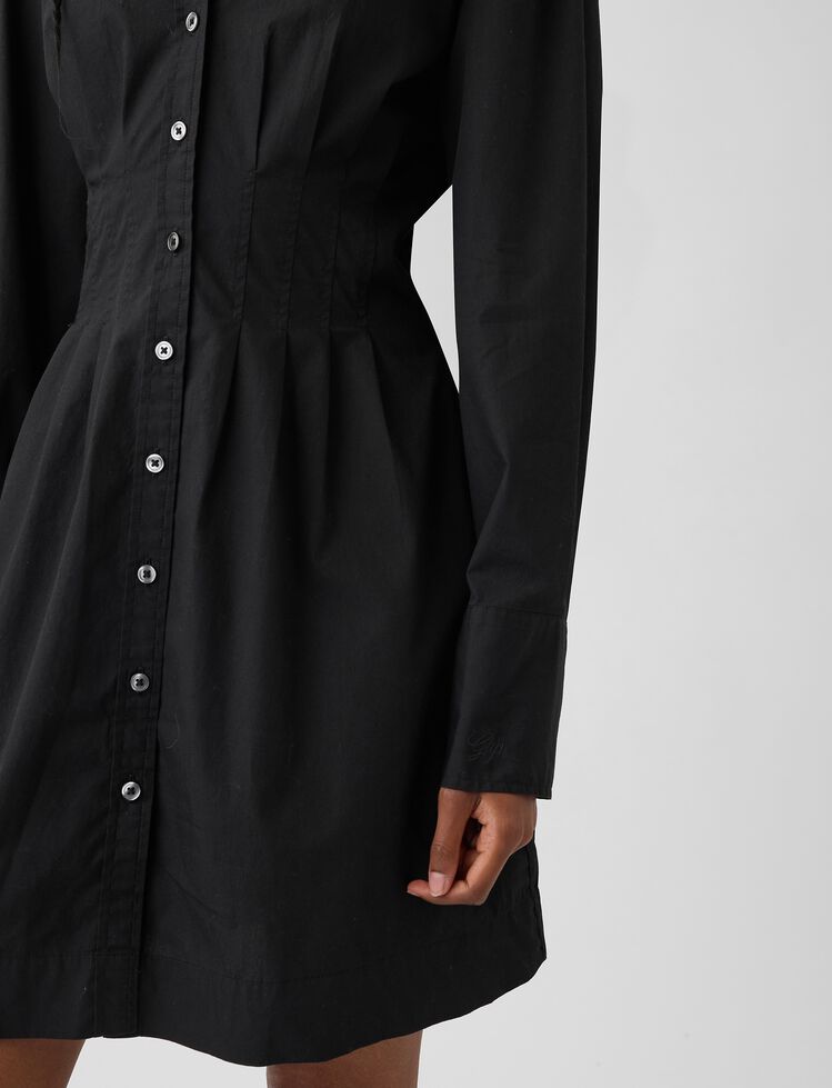 Organic Cotton Pleated Mini Shirtdress gap organic cotton pleated mini shirtdress