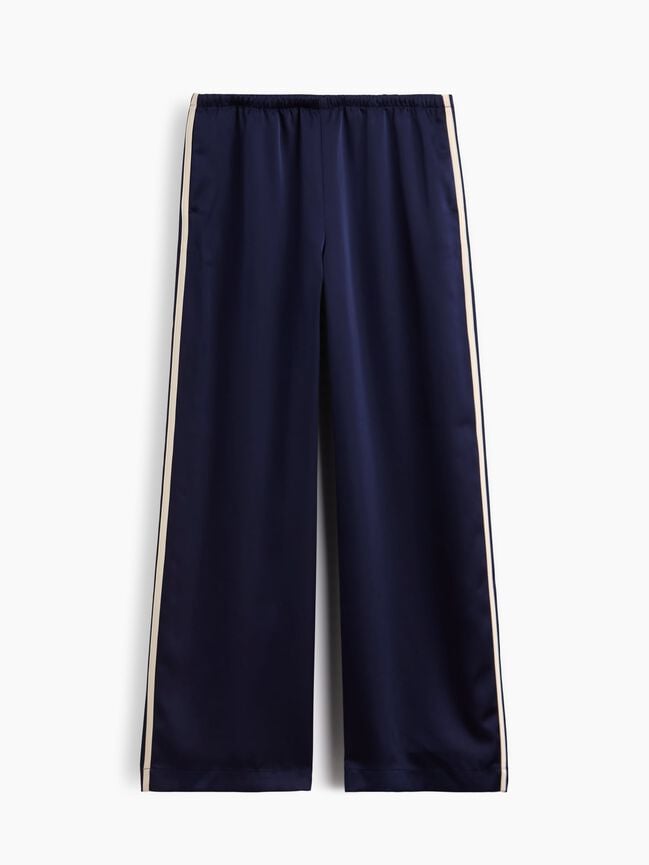 Satin Easy Wide-Leg Pants gap satin easy wide leg pants