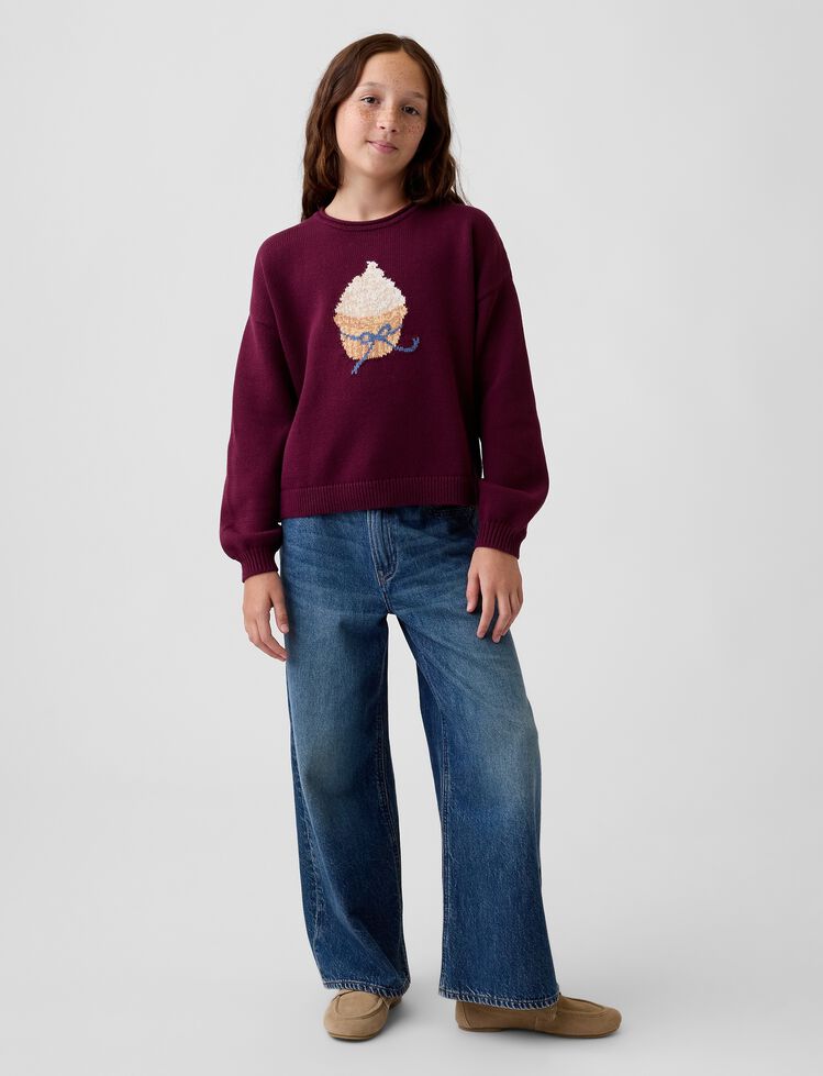 Kids Oversized Rollneck Sweater gap kids oversized rollneck sweater