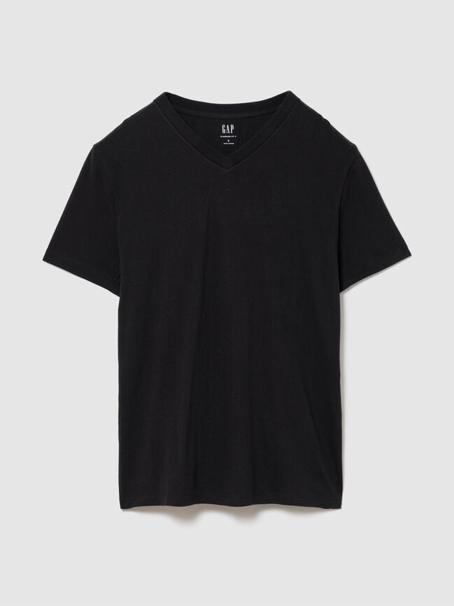 Cotton Jersey V-Neck T-Shirt gap cotton jersey v neck t shirt