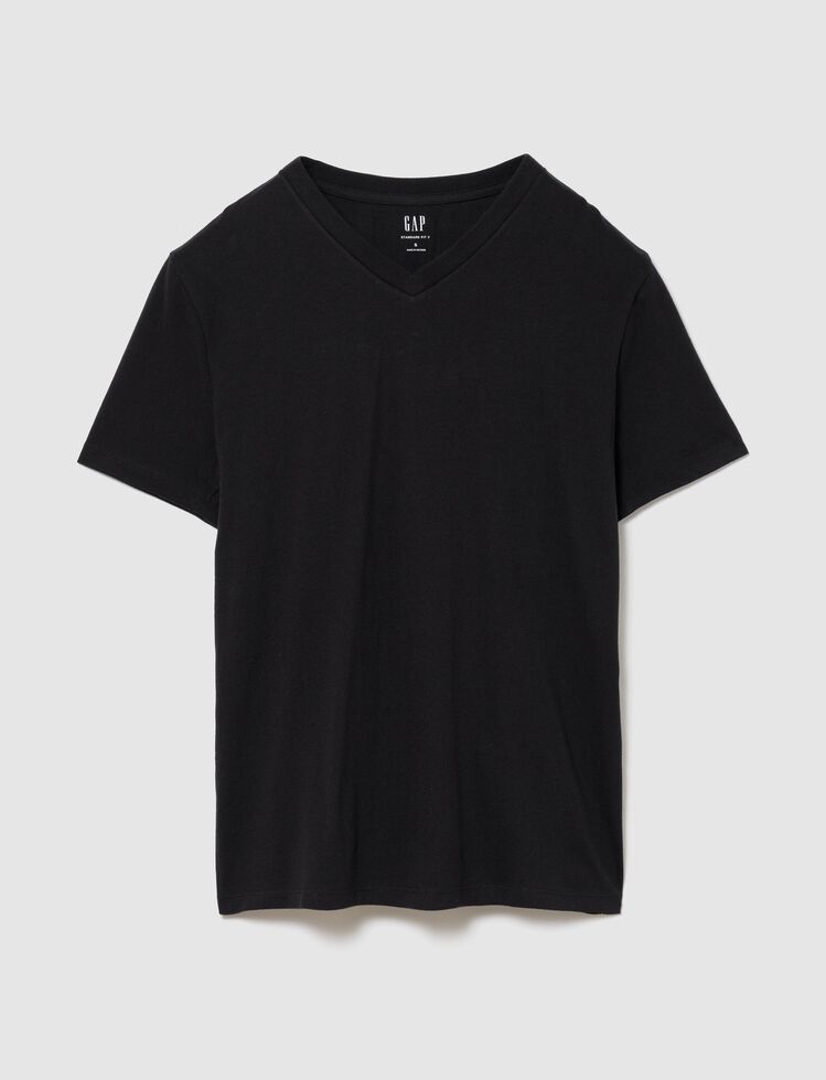 Cotton Jersey V-Neck T-Shirt gap cotton jersey v neck t shirt