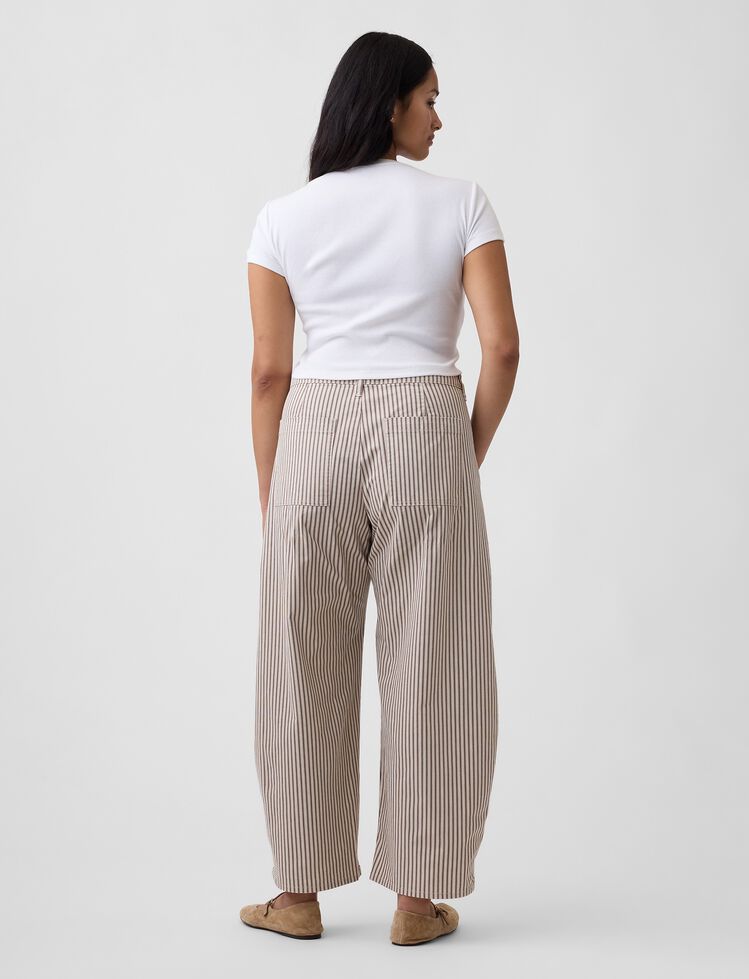 Mid Rise Barrel Khakis gap mid rise barrel khakis