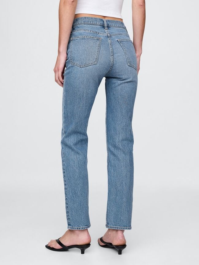 High Rise '90s Slim Straight Jeans gap high rise 90s slim straight jeans