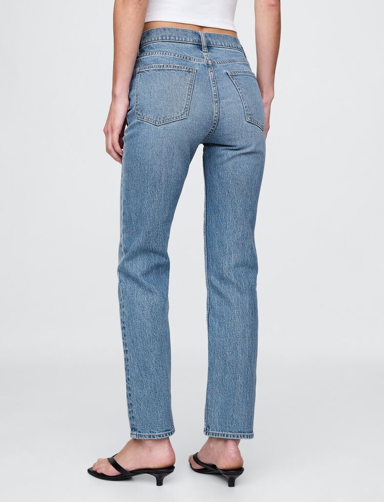 High Rise '90s Slim Straight Jeans gap high rise 90s slim straight jeans