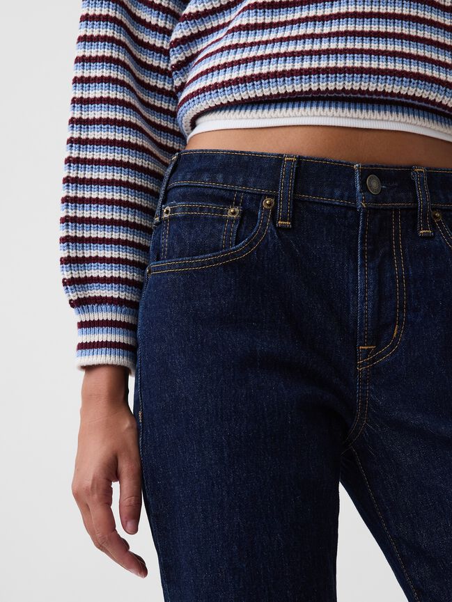 Mid Rise Relaxed Flare Jeans gap mid rise relaxed flare jeans