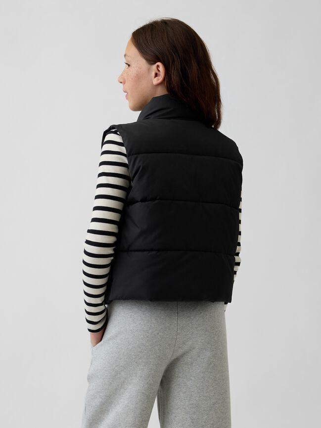 Kids Relaxed Puffer Vest gap kids relaxed puffer vest