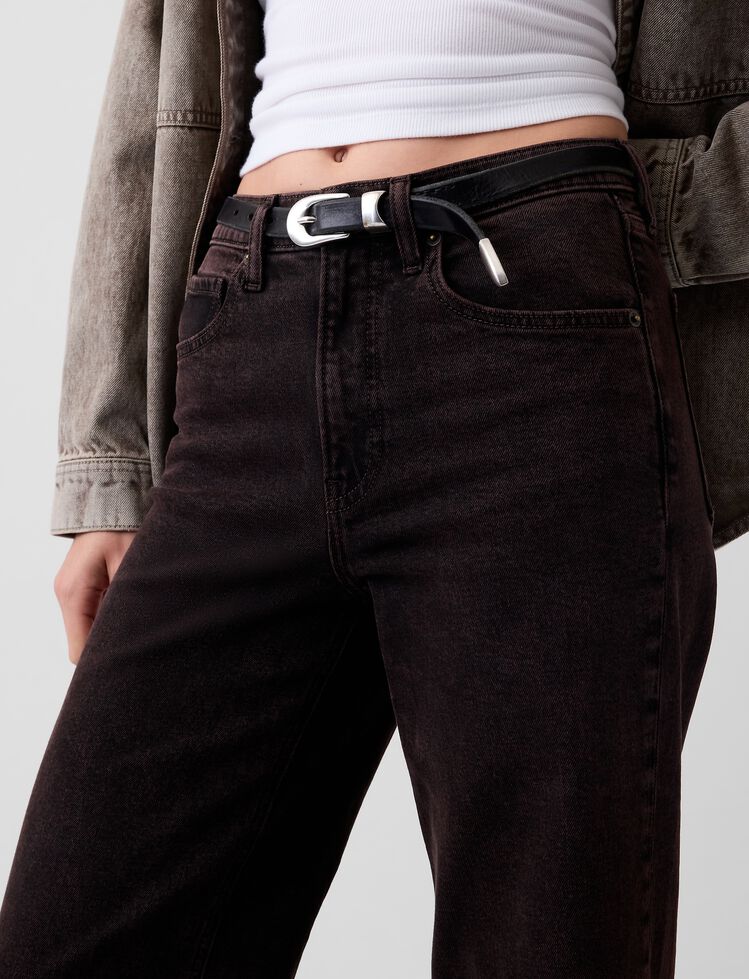 High Rise Stride Wide-Leg Jeans gap high rise stride wide leg jeans