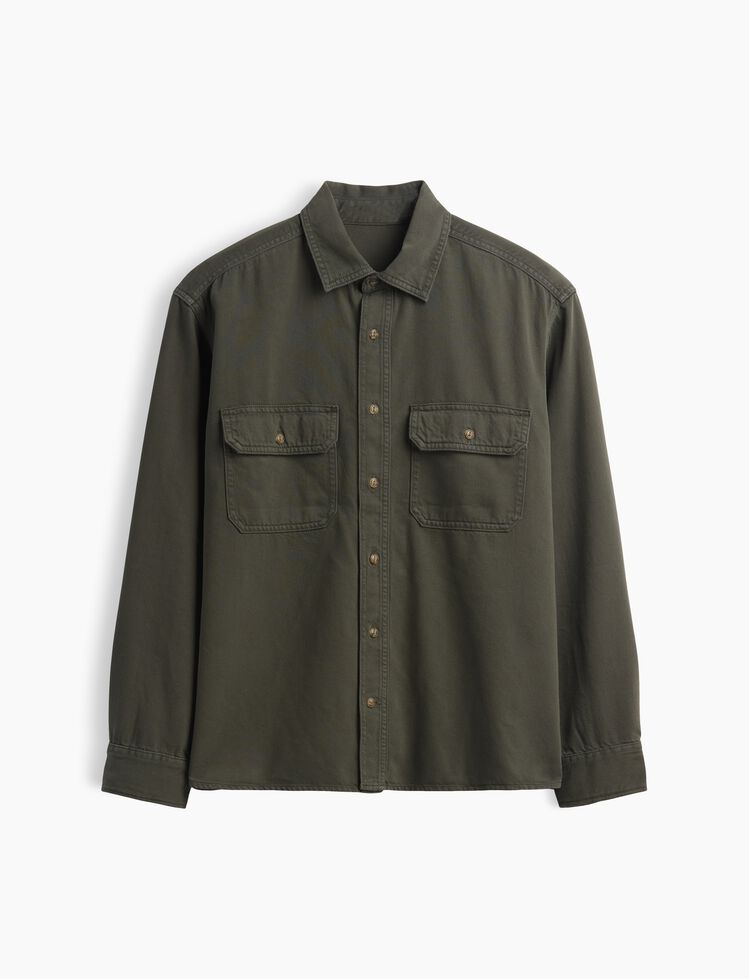 UltraSoft Denim Relaxed Utility Shirt gap ultrasoft denim relaxed utility shirt