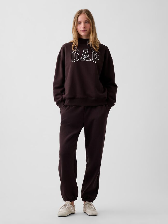 VintageSoft Oversized Mockneck Logo Sweatshirt gap vintagesoft oversized mockneck logo sweatshirt