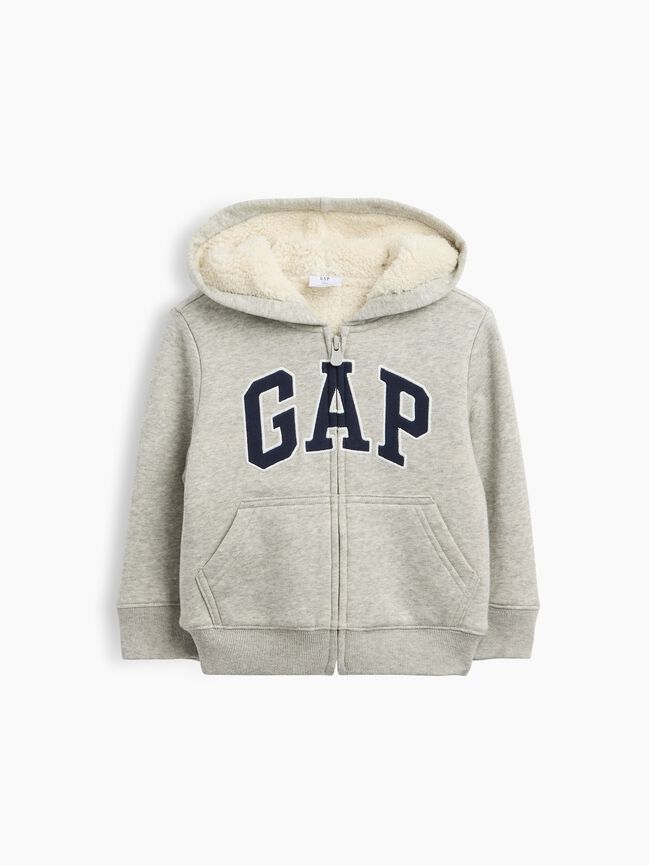babyGap Logo Sherpa Zip Hoodie babygap logo sherpa zip hoodie