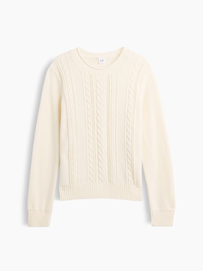 Rollneck Cable-Knit Sweater gap rollneck cable knit sweater