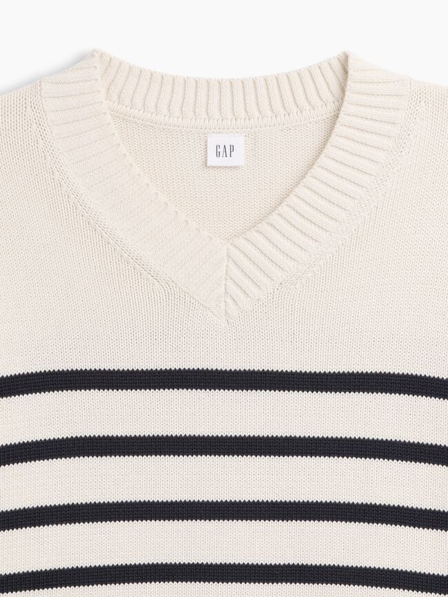 Oversized V-Neck Sweater gap oversized v neck sweater