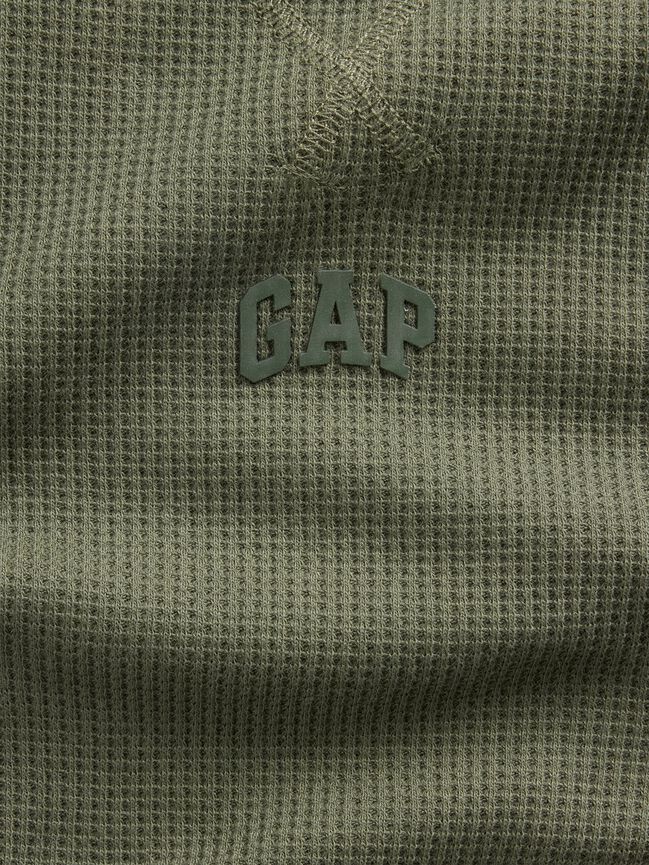 Kids Gap Mini-Logo Waffle-Knit T-Shirt kids gap mini logo waffle knit t shirt