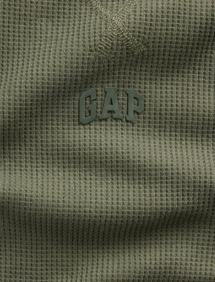 Kids Gap Mini-Logo Waffle-Knit T-Shirt kids gap mini logo waffle knit t shirt