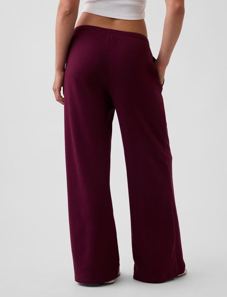 Gap Logo French Terry Wide-Leg Joggers gap logo french terry wide leg joggers