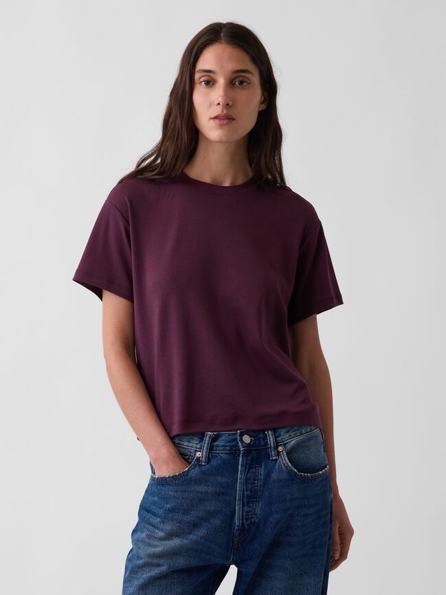 Supima¨ Cotton Relaxed T-Shirt gap supima cotton relaxed t shirt