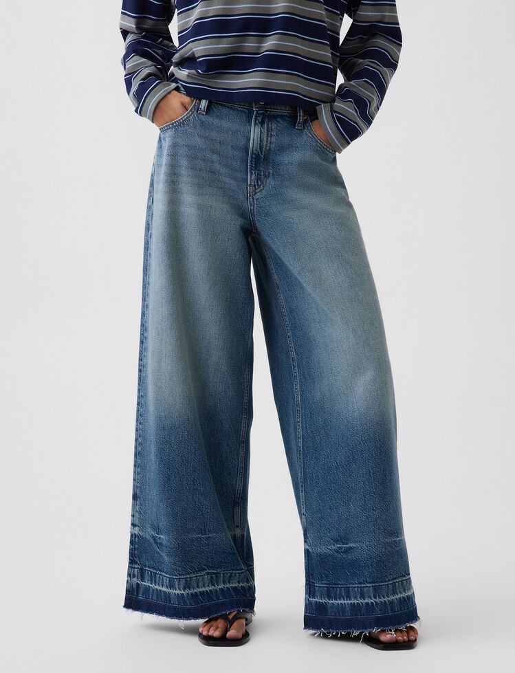 Mid Rise UltraSoft Baggy Jeans gap mid rise ultrasoft baggy jeans