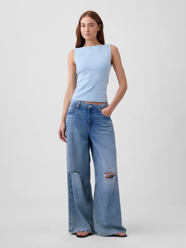 Boatneck Tank Top gap boatneck tank top