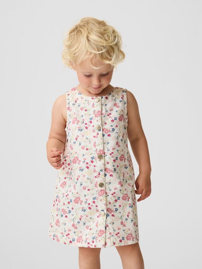 Baby & Toddler Floral Jumper Dress gap baby toddler floral jumper dress