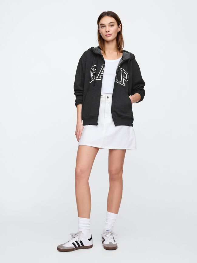 Relaxed Gap Logo Zip Hoodie relaxed gap logo zip hoodie