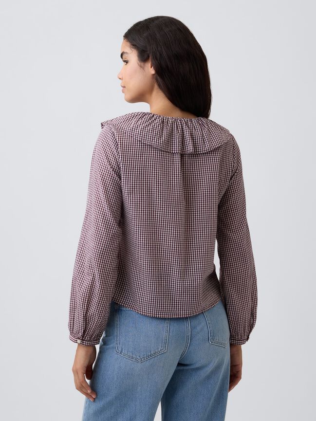 Relaxed Ruffle Top gap relaxed ruffle top