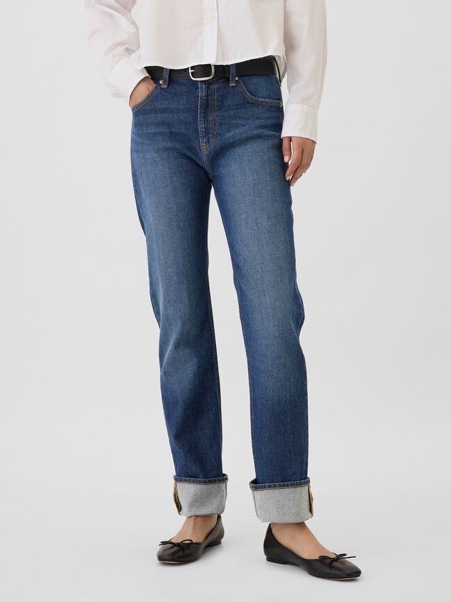 High Rise '90s Original Straight Jeans gap high rise 90s original straight jeans