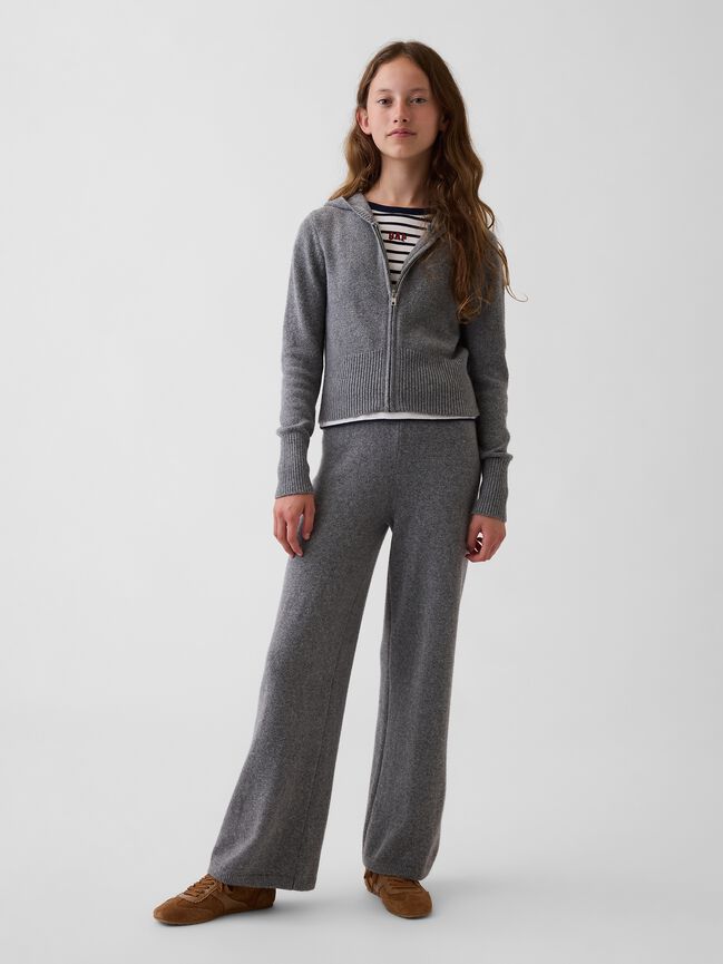 Kids CashSoft Wide-Leg Sweater Pants gap kids cashsoft wide leg sweater pants