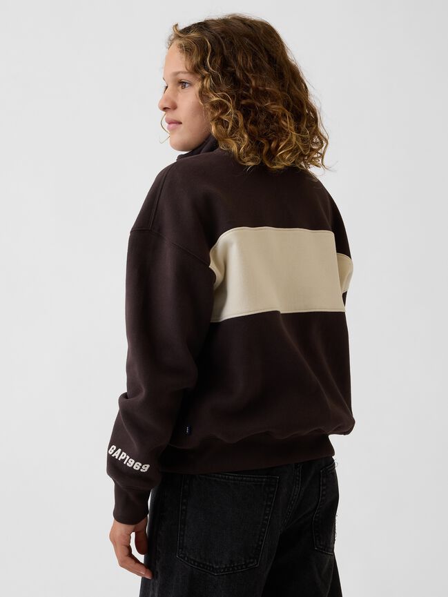 Kids VintageSoft Quarter-Zip Pullover gap kids vintagesoft quarter zip pullover