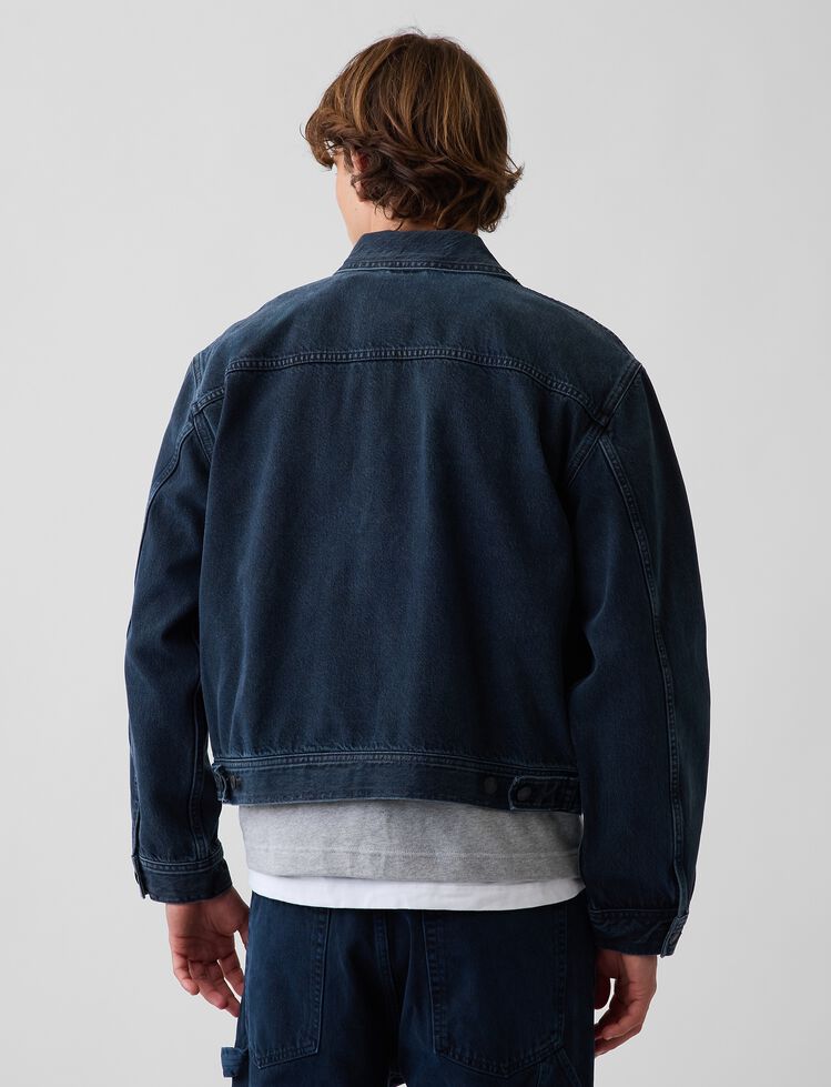 Denim Boxy Workwear Jacket gap denim boxy workwear jacket