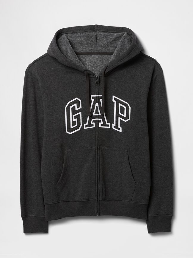 Relaxed Gap Logo Zip Hoodie relaxed gap logo zip hoodie