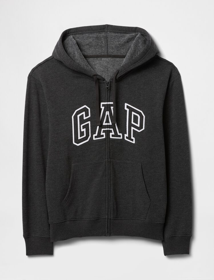 Relaxed Gap Logo Zip Hoodie relaxed gap logo zip hoodie
