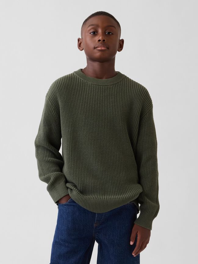 100% Cotton Relaxed Shaker Sweater gap 100 cotton relaxed shaker sweater