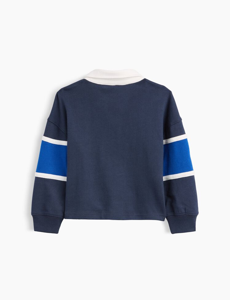 Baby & Toddler Colorblock Rugby Polo Shirt gap baby toddler colorblock rugby polo shirt