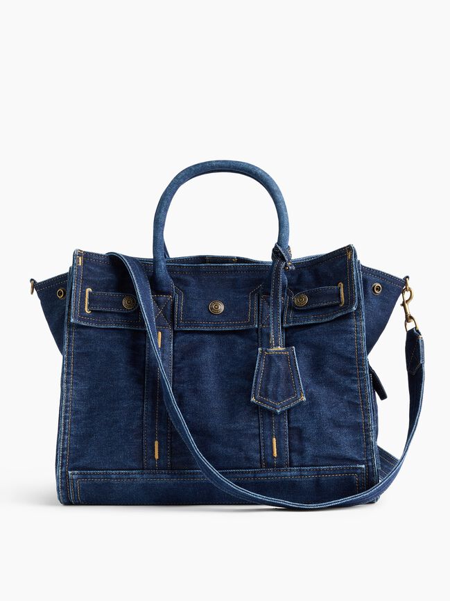 Denim Five Pocket Tote gap denim five pocket tote
