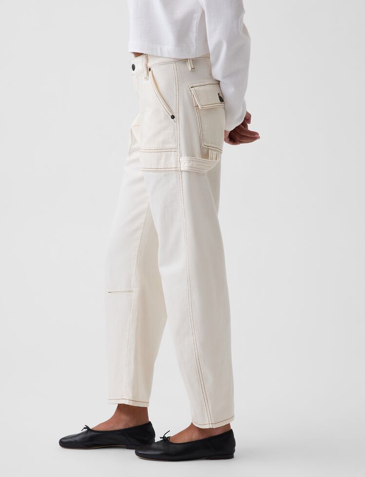 Mid Rise Barrel Utility Ankle Pants gap mid rise barrel utility ankle pants