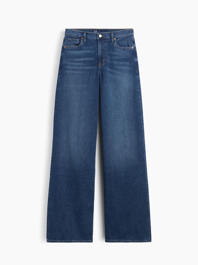 Mid Rise Wide-Leg Sweatpant Jeans gap mid rise wide leg sweatpant jeans