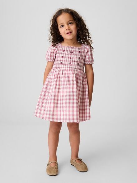gap baby toddler smocked plaid dress gap baby toddler smocked plaid dress