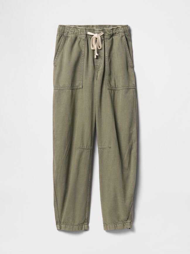 Mid Rise Pull-On Soft Barrel Jeans gap mid rise pull on soft barrel jeans